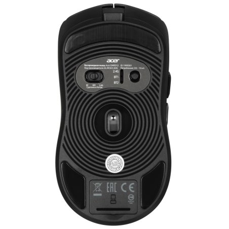 Мышь беспроводная Acer OMR312 черный, 3200 dpi, радиоканал, Bluetooth, USB, кнопки - 5