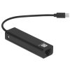 Кабель-адаптер 5bites UA3C-45-09BK USB3.1 / 3*USB2.0 / RJ45 100MB / черный