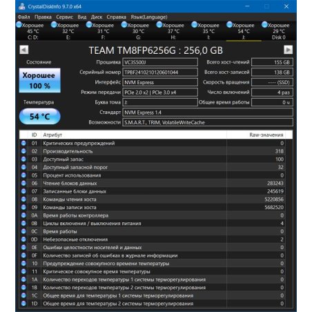 Накопитель SSD Team Group M.2 2280 512GB MP33 Client SSD [TM8FP6512G0C101] PCIe Gen3x4 with NVMe, 1700/1400, IOPS 220/200K, MTBF 1.5M, 3D NAND, ?MB, 350TBW, 0,37DWPD, RTL  (480089)