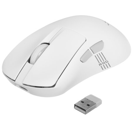Мышь беспроводная/проводная ASUS ROG Keris II Ace белый, 42000 dpi, радиоканал, Bluetooth, USB, кнопки - 6