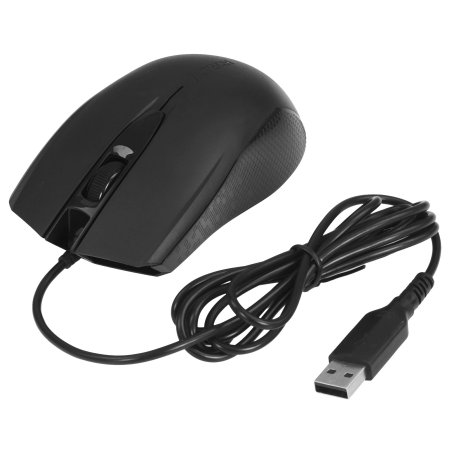 Мышь проводная A4Tech OP-760 черный, 1200 dpi, USB, кнопки - 3