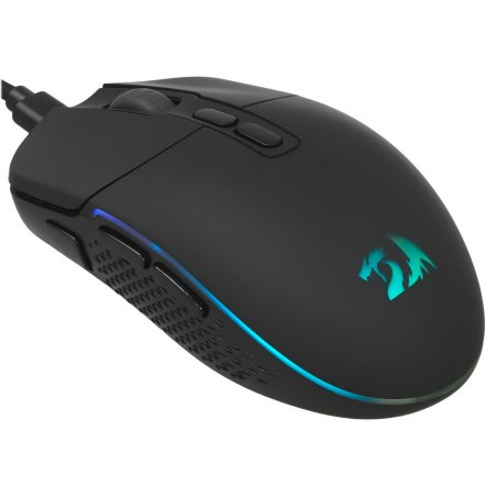 Мышь беспроводная REDRAGON 2.4G/проводная игровая 7+кн.колесо 10000dpi RGb черный Invader Pro