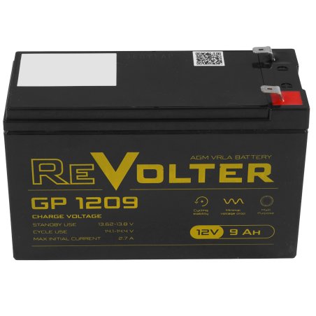 Аккумулятор 12В 9А.ч REVOLTER GP 1209