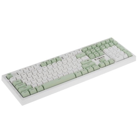 Клавиатура проводная игровая Defender Karon GK-129 RU,белый/зеленый