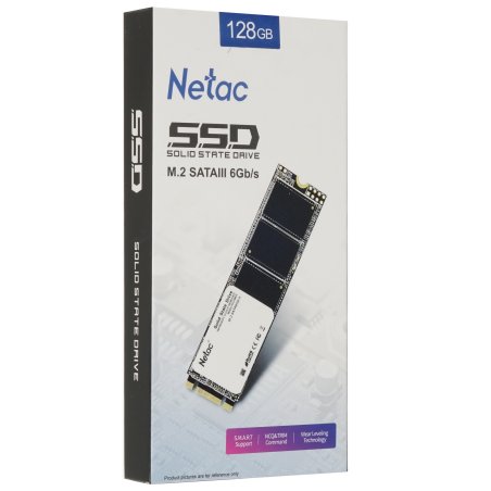 Накопитель SSD Netac N535N, 128Gb, M.2 2280, SATA-III, R/W 510/440