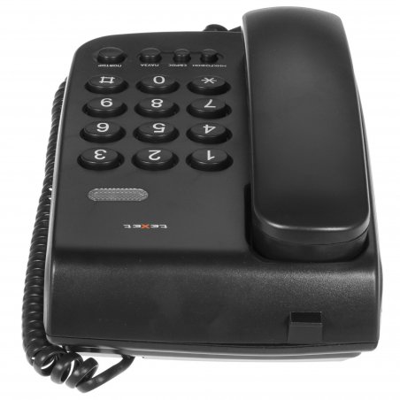 Телефон проводной teXet TX-201 черный