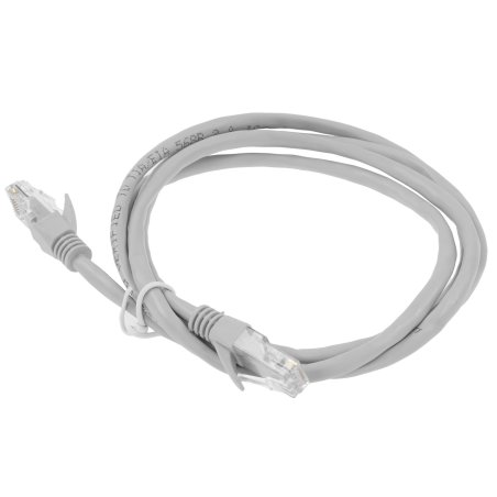 Патч-корд Exegate UTP-RJ45-RJ45-5e-CU-1,5M-GY, UTP, cat.5e, 1.5м, медь, серый
