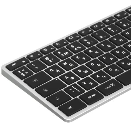 Клавиатура беспроводная Satechi Slim X3 Bluetooth Backlit Keyboard, Bluetooth, Серебристый ST-BTSX3S-RU