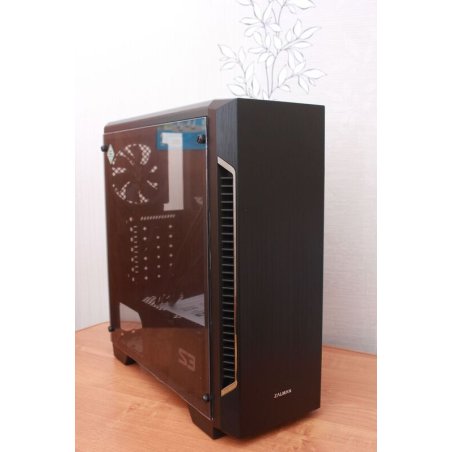 Компьютерный корпус MidiTower Zalman S3 TEMPERED GLASS WINDOW black