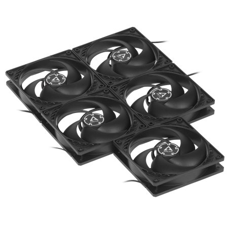 Вентилятор для корпуса Arctic P12 Value pack черный, 120 мм, 1800 об/мин, 22.5 дБ, 3 pin