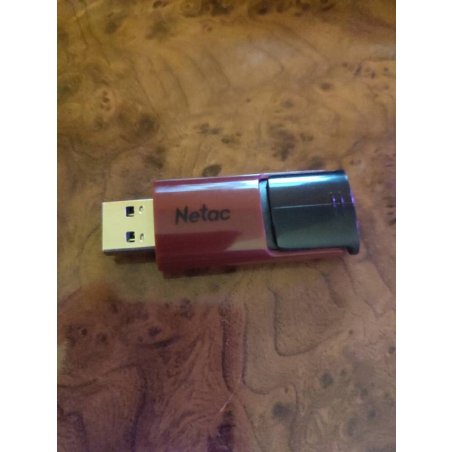 Флешка USB Netac U182 (NT03U182N-256G-32RE), 256Gb, USB 3.0, R/W 70/30, черный/красный