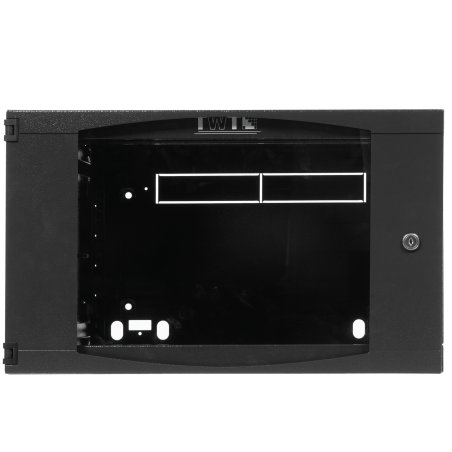Шкаф настенный Lanmaster Next TWT-CBWNG-6U-6X4-BK 6U 550x450 мм пер. дв. стекл съемные бок. пан. 60 кг черный