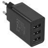 Сетевое зарядное устройство Vention на 3 порта USB 2.4A черный