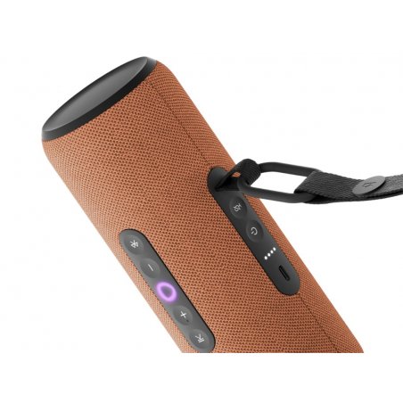 Умная колонка Яндекс Станция Стрит, 30Вт, компактная, 2 динамика, Wi-Fi, Bluetooth 5.0, Алиса, оранжевый