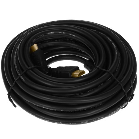 Кабель HDMI Cablexpert CCF2-HDMI4-10M, 19M/19M, v2.0, медь, позол.разъемы, экран, 2 фер.кольца, 10м, черный, пакет
