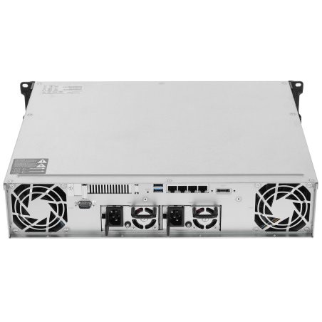 Сетевое хранилище Synology Rack 2U, QC2.2GHzCPU/4GbDDR4(upto32)/RAID0,1,5,6,10/upto 8 hot plug HDDs SATA(3,5'or2,5')(upto 12 with RX418)/2xUSB3.2/1eSATA/iSCSI/4xGbE(+1Expslot)/2xIPcam(upto 40)/2xPS/norail