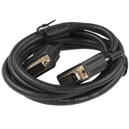 Кабель DVI-D dual link Cablexpert CC-DVI2L-BK-6, 25M/25M, 1.8м, CCS, черный, экран, феррит.кольца, пакет