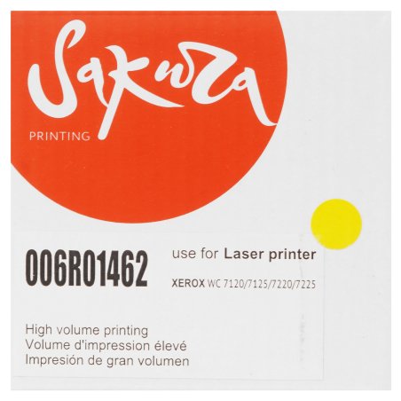 Картридж лазерный Sakura 006R01462 для Xerox WorkCentre 7120/7125, WC 7220/7225, желтый, 15 000 к.