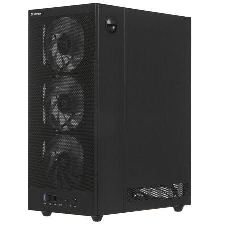 Компьютерный корпус Defender RaptorX черный,ATX,4fans,switchM/BSync