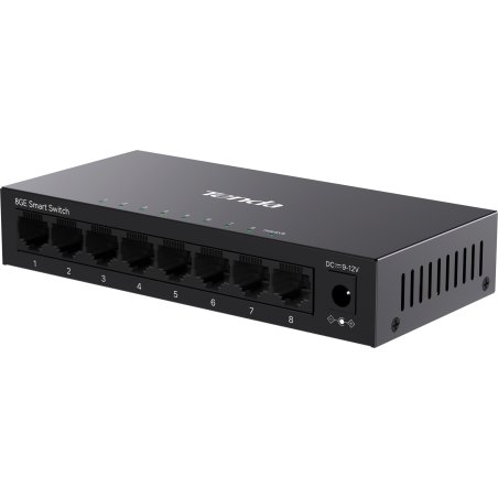 Коммутатор облачный управляемый Tenda TEG2208D 8x1 Gbит/с, настольный, металлический корпус