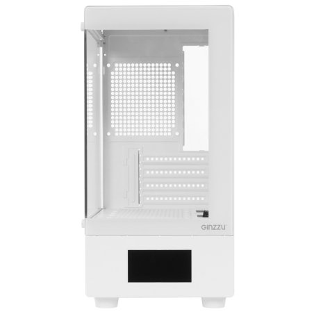 Корпус Ginzzu RX450D mATX жк. дисплей (Белый)
