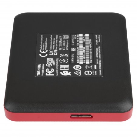 Внешний HDD 2.5" Toshiba Canvio Advance, 1TB, USB 3.2 Gen 1 Type-A, 5400 rpm, красный