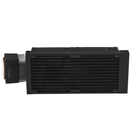 Система жидкостного охлаждения DEEPCOOL LQ240 черный, 120 мм, алюминий, 2400 об/мин, 38.71 дБ, 3 pin, 300 Вт