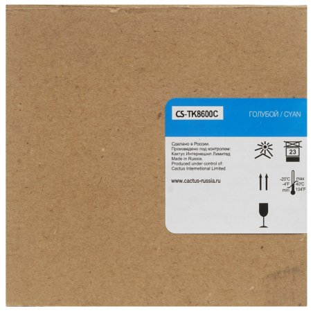 Картридж лазерный Cactus CS-TK8600C голубой (20000стр.) для Kyocera Mita FS-C8600DN/C8650DN