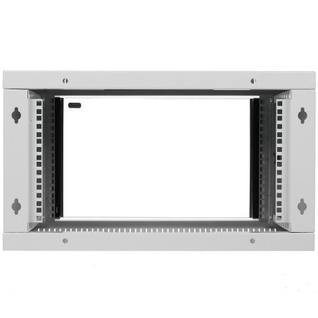 Шкаф настенный ЦМО ШРН-Э-6.350 6U 600x350 мм пер. дв. стекл несъемные бок. пан. серый