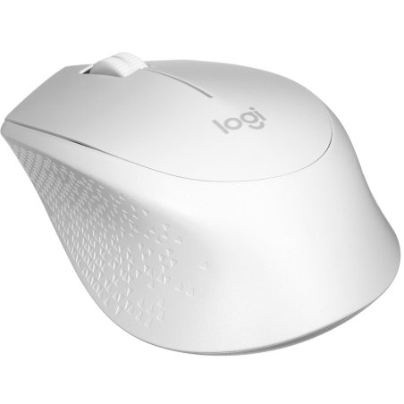 Мышь беспроводная Logitech M330 SILENT PLUS белый, 1000 dpi, радиоканал, USB, кнопки - 3