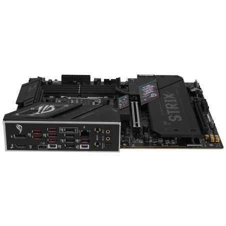 Материнская плата ASUS ROG STRIX B850-E GAMING WIFI, AM5, AMD B850, 4xDDR5, 4xSATA, 5xM.2, 1xPCI-E 5.0 x16, 1xPCI-E 4.0 x16, 1xRealtek 5Gb Ethernet, 1xUSB-C 4, 1xUSB-C 20Gbps, 6xUSB-A 10Gbps, 4xUSB-A 2.0, 3x3.5 мм, 7.1, ATX