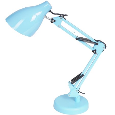 Настольный светильник ЭРА N-123-E27-40W-LBU Е27 с основанием голубой