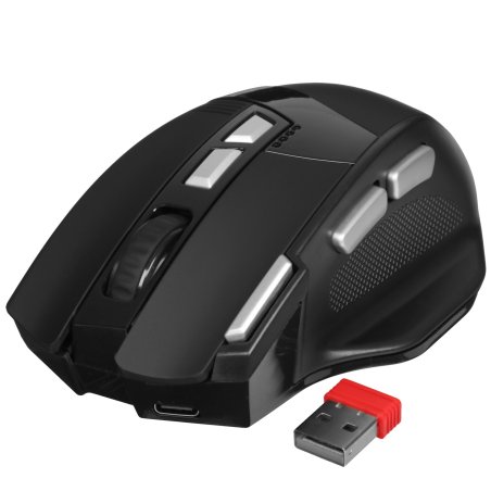 Мышь беспроводная Defender Knight GM-885 черный, 3200 dpi, радиоканал, USB, кнопки - 8
