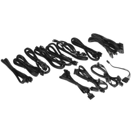 Блок питания ADATA XPG CYBERCORE II 1000W (CYBERCOREII1000P-BKCEU), 1000Вт, 80 PLUS Platinum, 120мм, модульный, черный