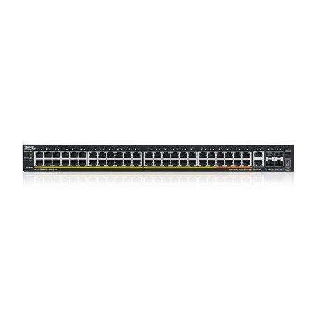 Коммутатор L3 Access Zyxel NebulaFlex Pro XGS2220-54FP, rack 19", 48xRJ-45: 1G PoE+ (8 из них PoE++), 2xRJ-45: 1/2.5/5/10G PoE++, 4xSFP+, бюджет PoE 960 Вт