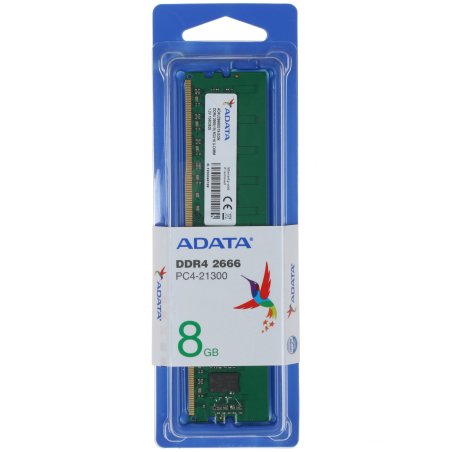 Оперативная память ADATA Premier, DDR4, 8GB (1x8GB), 2666MHz, CL19, DIMM