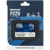 Накопитель SSD Patriot P220, 256Gb, SATA-III, 2.5", R/W 550/490