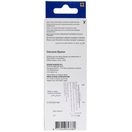 Картридж струйный Epson L101 C13T03V14A черный (127мл) для Epson L4150/L4160/L6160/L6170/L6190