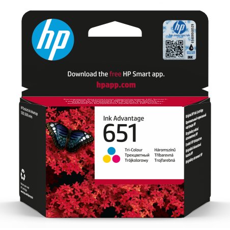 Картридж струйный HP 651 C2P11AE трехцветный для HP DJ IA5575e (300стр.)