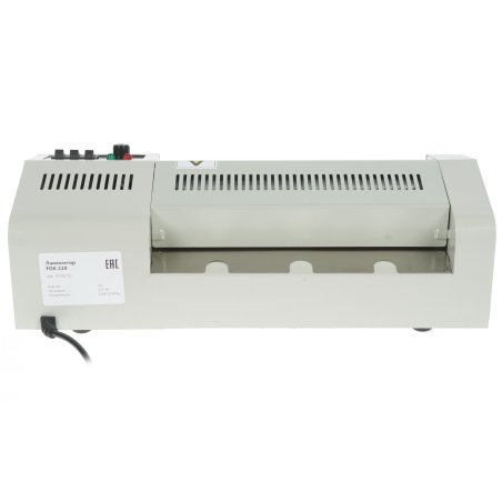 Ламинатор ГЕЛЕОС FGK 230, А4, 2х250 (пленка 60-250мкм), 600 мм/мин, 4 вала, реверс, хол. ламин., регул. темп., металл. корпус, мах толщина 2мм