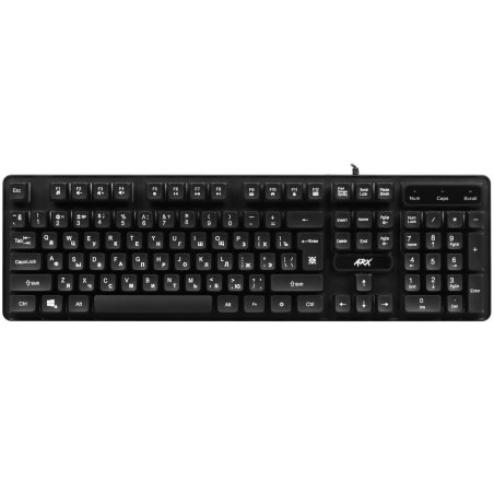 Клавиатура проводная Defender Arx GK-196L RU, USB, черный