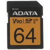 Флеш карта SD 64Gb ADATA Premier ONE SDXC Class 10 UHS-II U3 V90 290MB/s