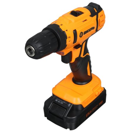 Дрель-шуруповерт аккумуляторная Вихрь ДА-18Л-2КА 72/14/25, Аккумуляторная, 18В, 2 АКБ, Кейс