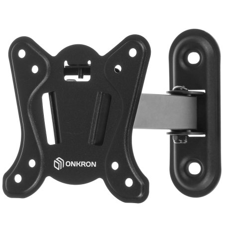 Кронштейн ONKRON NP14 для телевизора 10"-32" наклонно-поворотный, черный