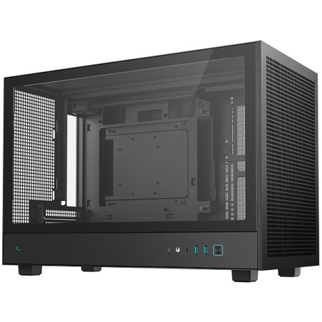 Компьютерный корпус Deepcool CH370 черный без БП mATX 1x120мм 1xUSB 2.0 1xUSB 3.0 audio bott PSU