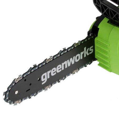 Цепная пила аккумуляторная GreenWorks G24CS25K2, 24V, 25см, c АКБ 2Ач и ЗУ (2007707UA)
