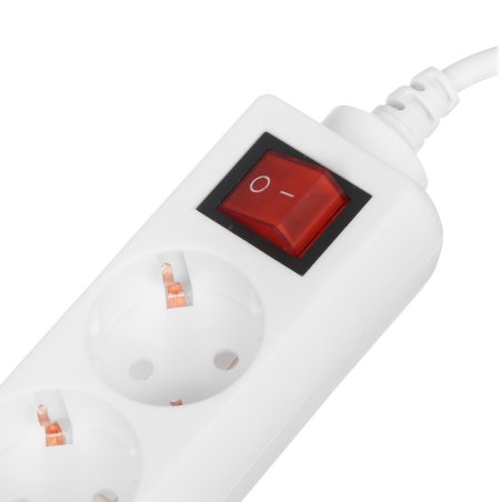 Сетевой удлинитель Buro BU-PS5.3/W 3 м (5 розеток) белый (пакет ПЭ)
