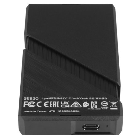 Внешний SSD ADATA SE920, 4TB, USB 4 Type-C, R/W 3800/3700, черный