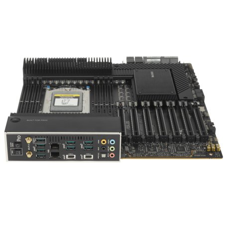 Материнская плата ASUS Pro WS WRX80E-SAGE SE WIFI, sWRX8, AMD WRX80, 8xDDR4, 8xSATA, 3xM.2, 7xPCI-E 4.0 x16, 2x 10Gb LAN, 8xUSB-A 3.2 Gen 2, 5x3.5 мм, 7.1, E-ATX