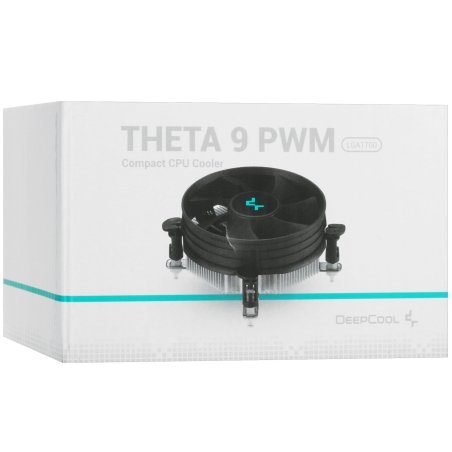 Кулер для процессора DEEPCOOL THETA 21 PWM черный/синий, 92 мм, алюминий, 2400 об/мин, 33.4 дБ, 4 pin, 95 Вт, 60.5 мм